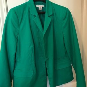 LIZ CLAIBORNE KELLY GREEN BLAZER XL